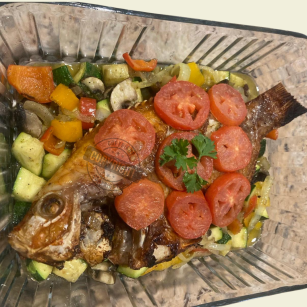 Fried Fish Veggies